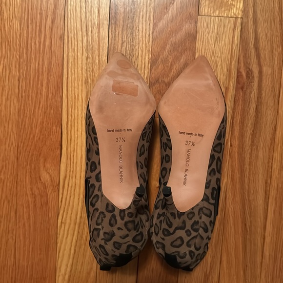Manolo Blahnik leopard Dildi booties 37.5 - Picture 5 of 6